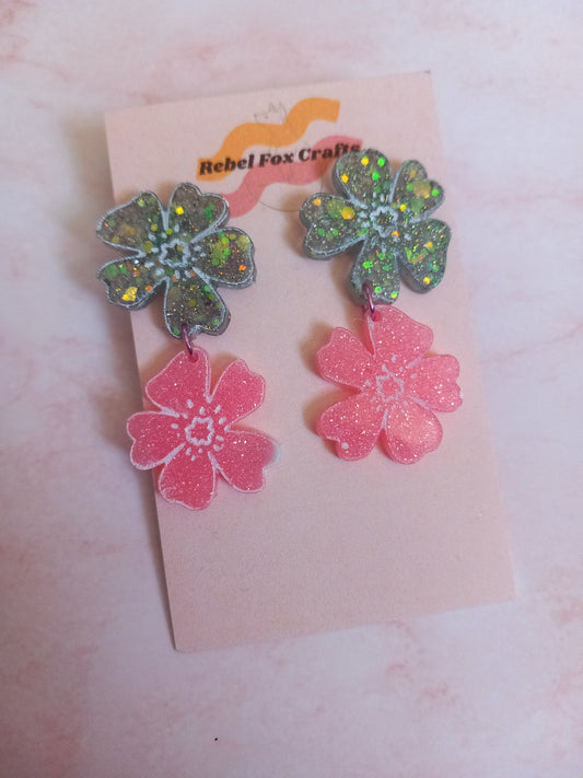 Flower Drop Earrings