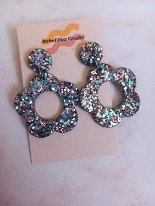 Disco Flower Power Earrings
