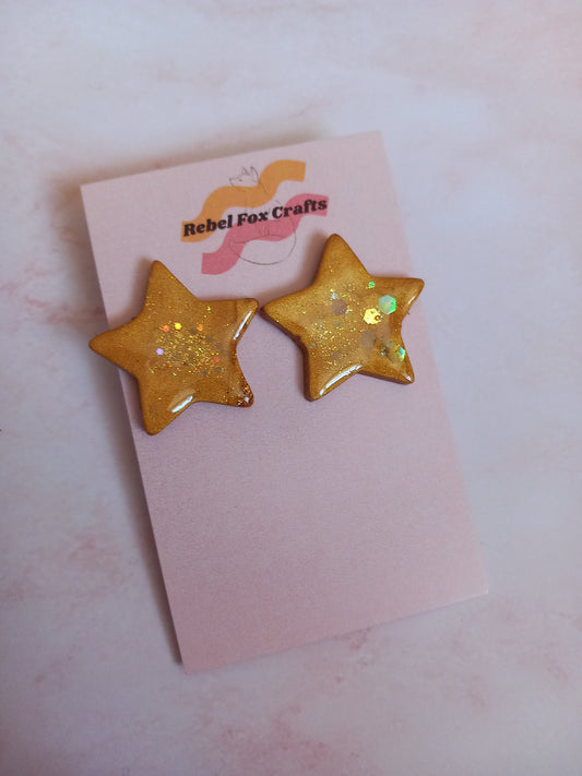 Gold Star Earrings