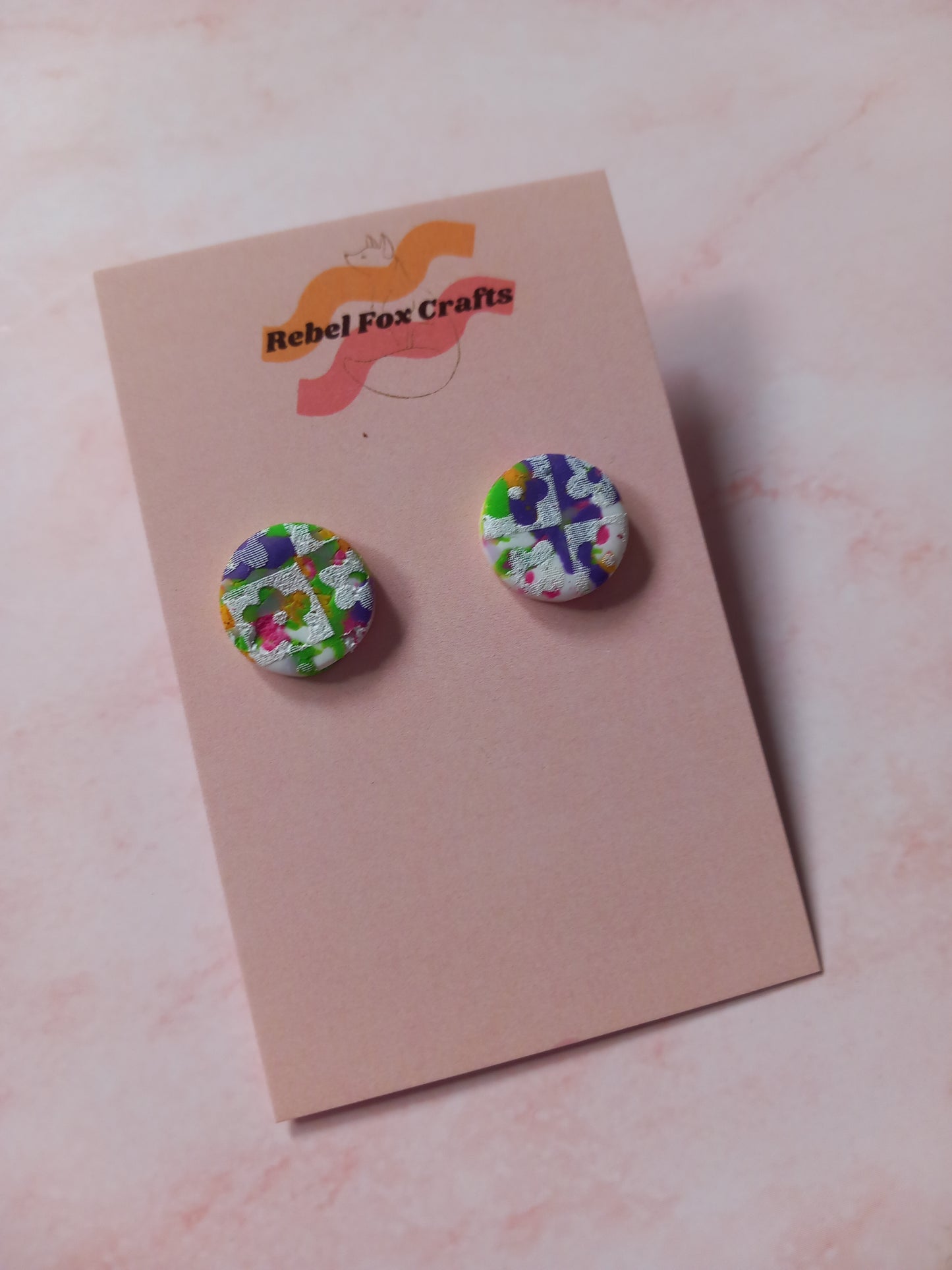 Circle Flower Studs