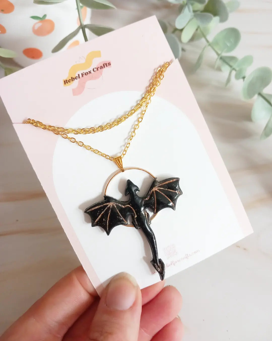 Fourth Wing Inspired Dragon Pendant