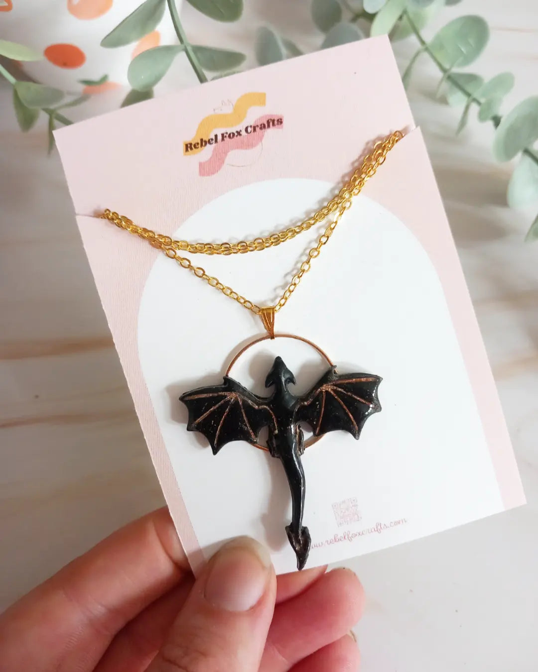 Fourth Wing Inspired Dragon Pendant