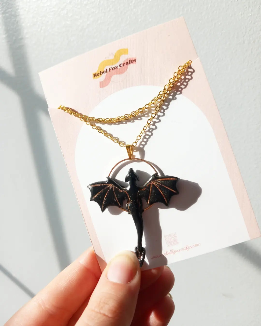 Fourth Wing Inspired Dragon Pendant