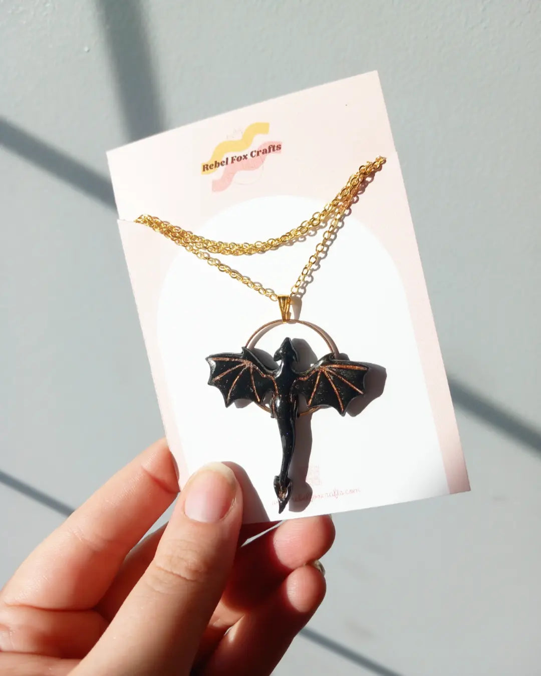 Fourth Wing Inspired Dragon Pendant