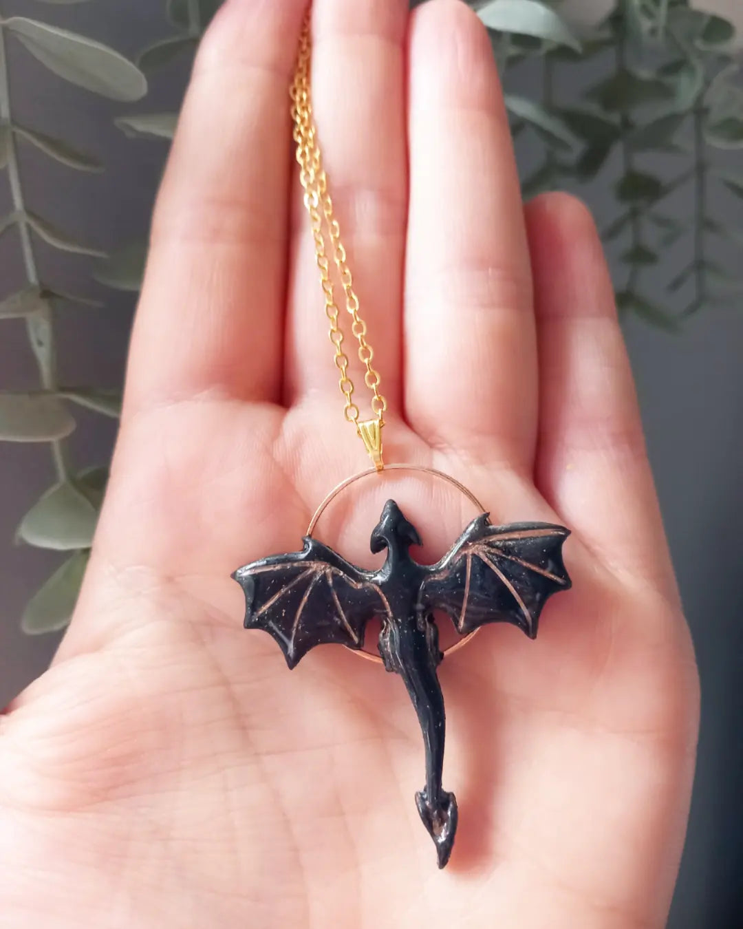 Fourth Wing Inspired Dragon Pendant
