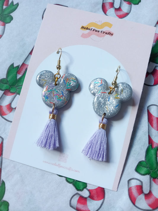 Magical Mouse Tassel Party Earrings