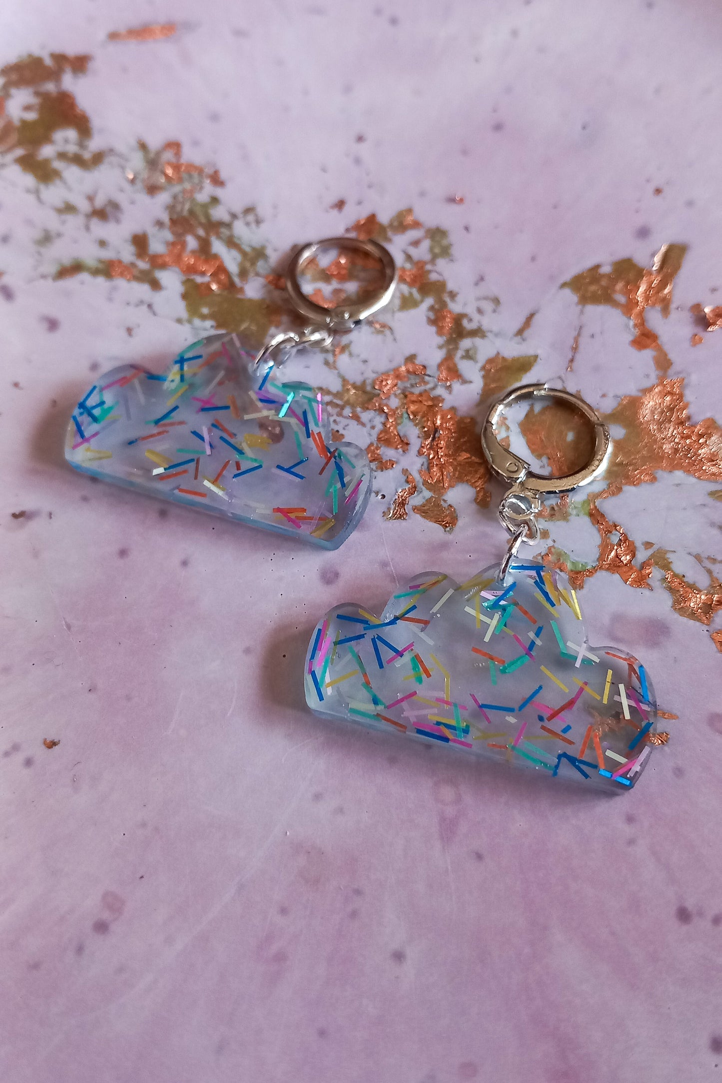 Rainbow Confetti Clouds