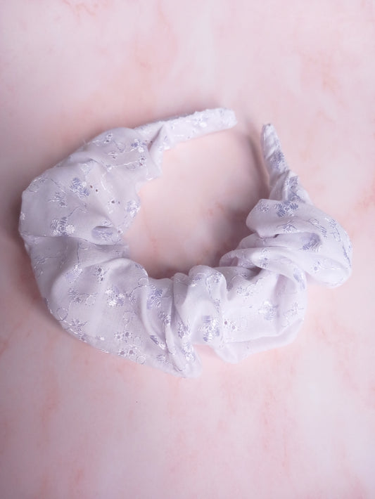 Floral White Headband