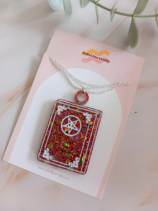 Book of Spells Pendant Necklace