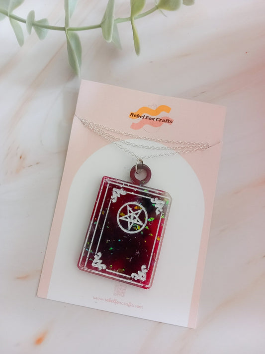 Book of Spells Pendant Necklace