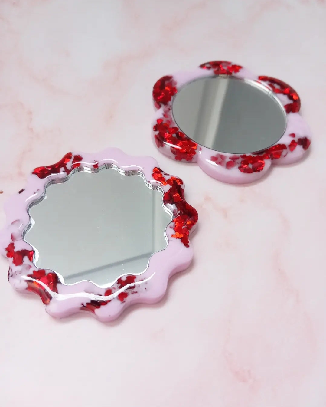 Love Heart Pocket Mirrors