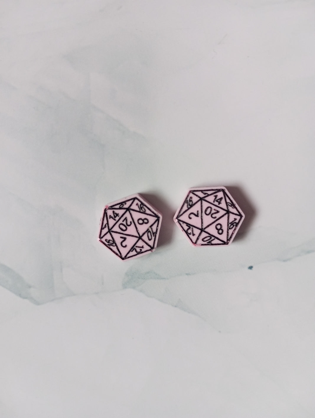 D&D d20 Dice Stud Earrings