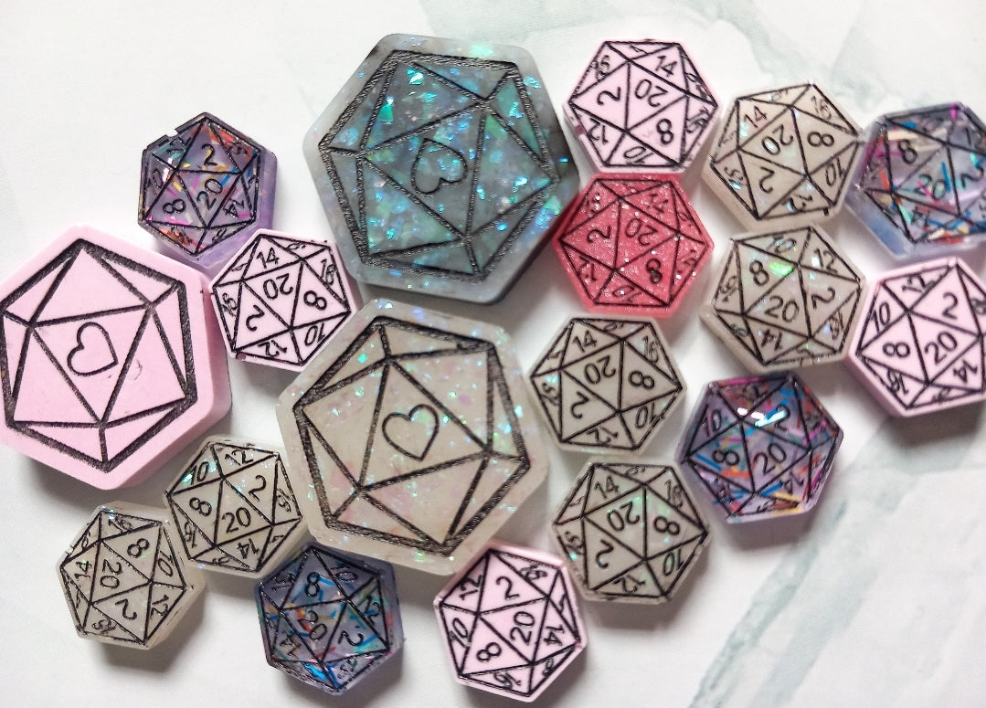 D&D d20 Dice Stud Earrings