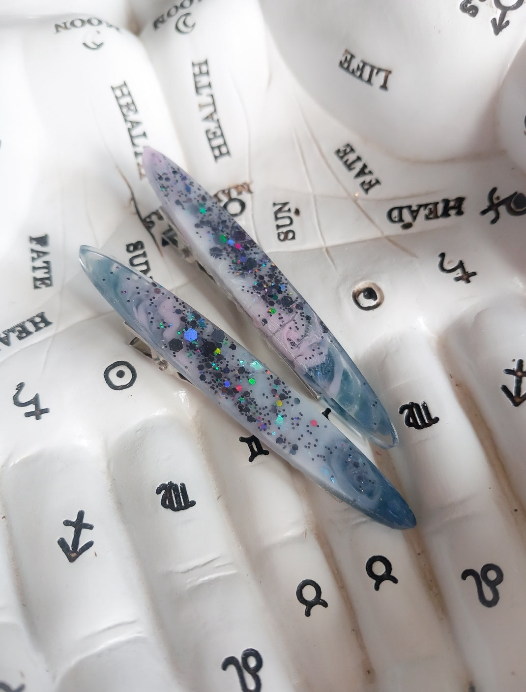 Milky Way Galaxy Hair Clips