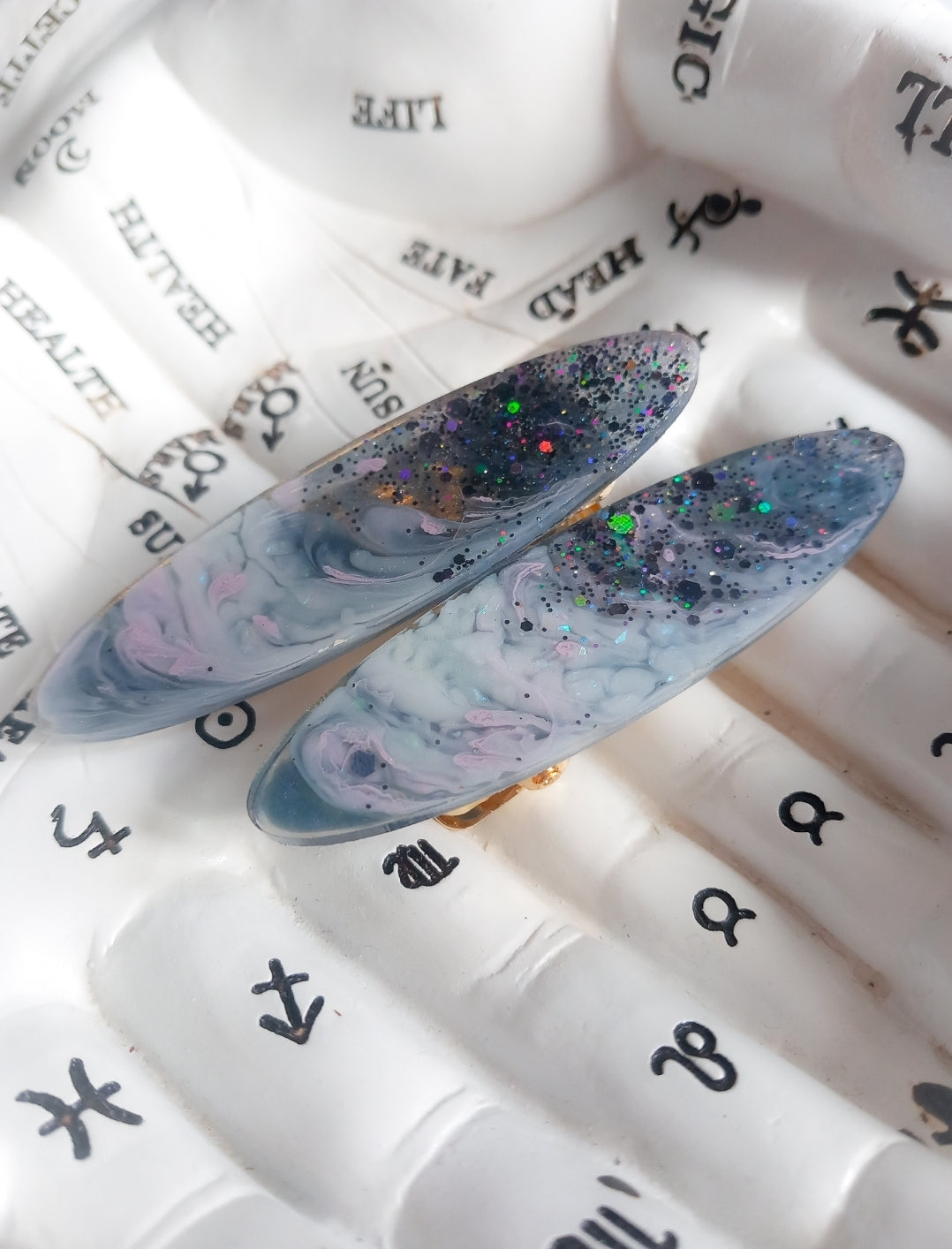 Milky Way Galaxy Hair Clips
