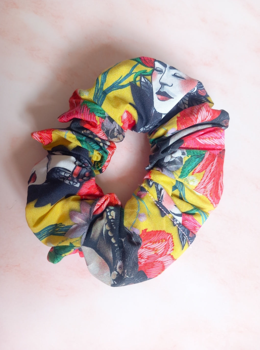 Frida Kahlo & Day of the Dead Summer Small Scrunchies