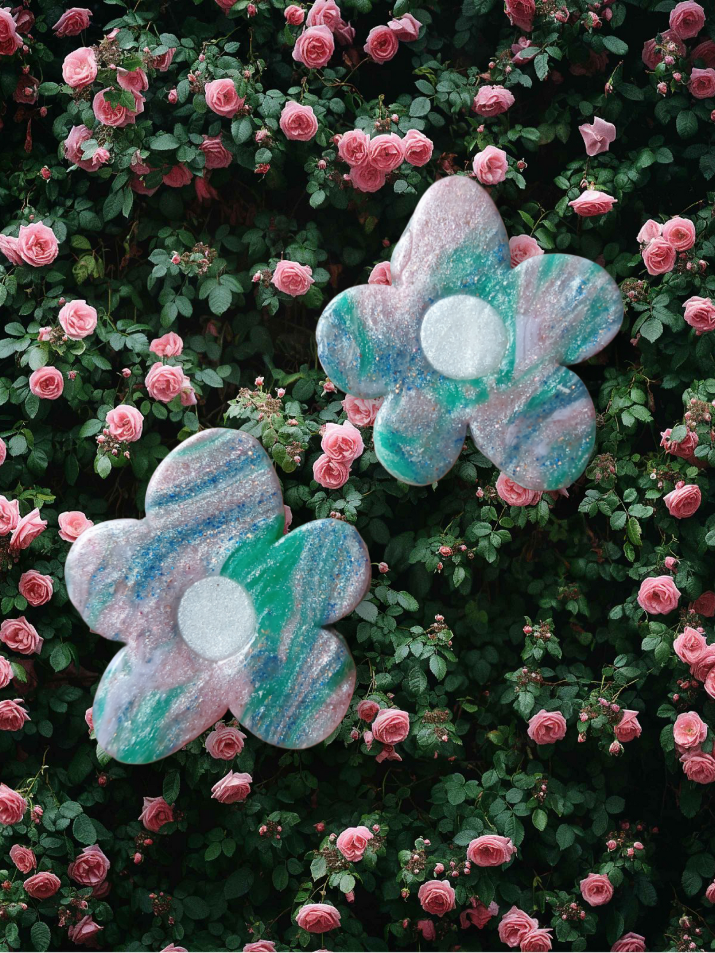 Whimsical Daisy Large Statement Studs