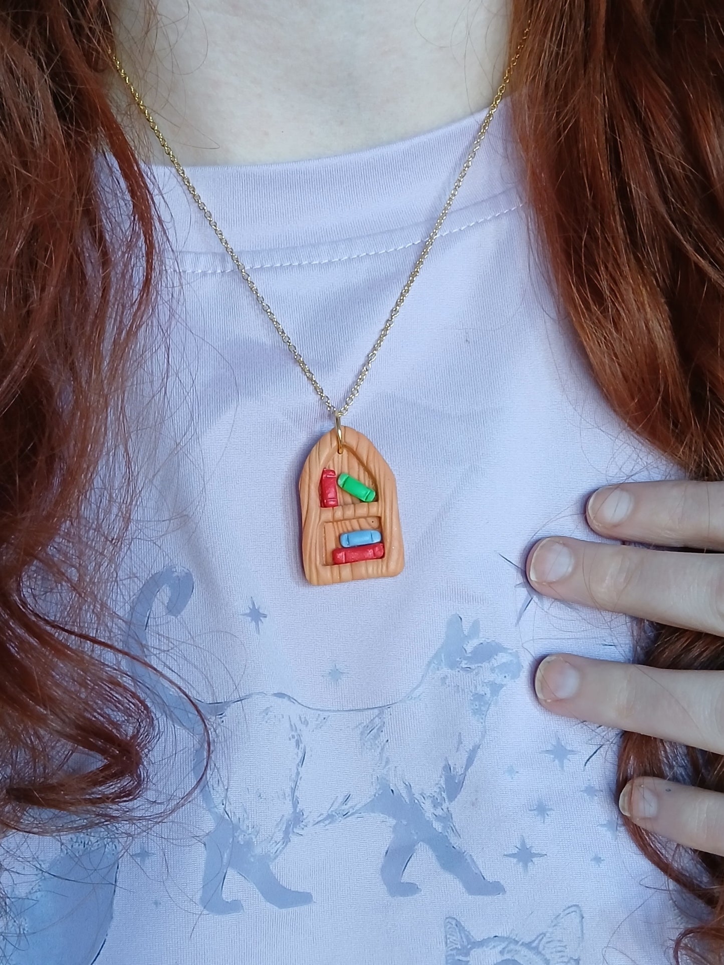 Book Shelf Necklace