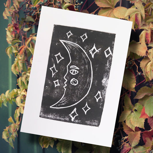 Crescent Moon Greeting Card