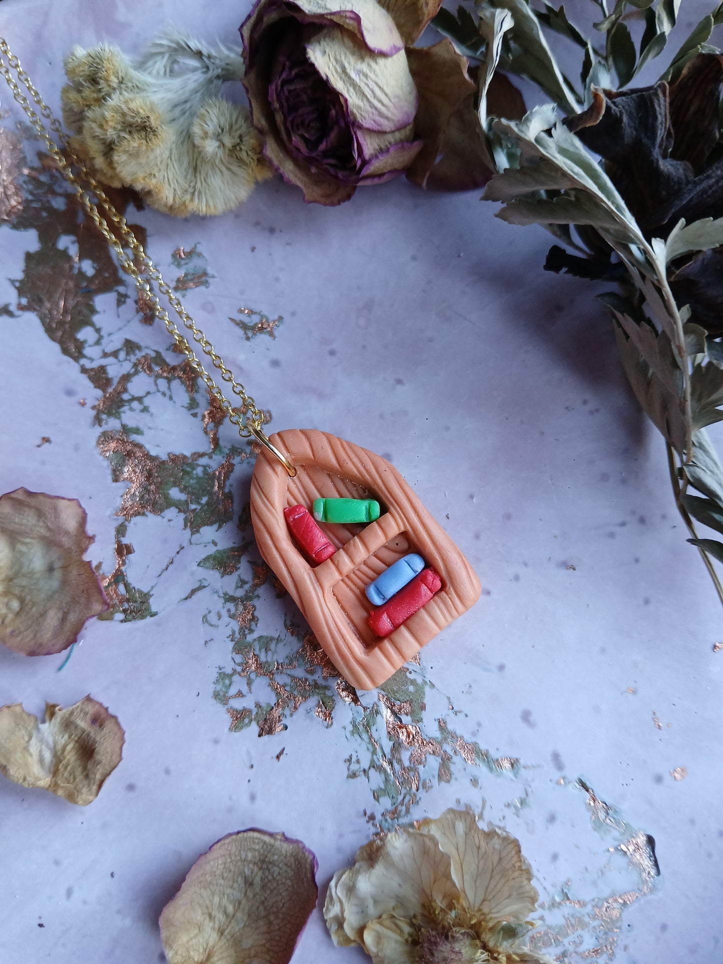 Book Shelf Necklace