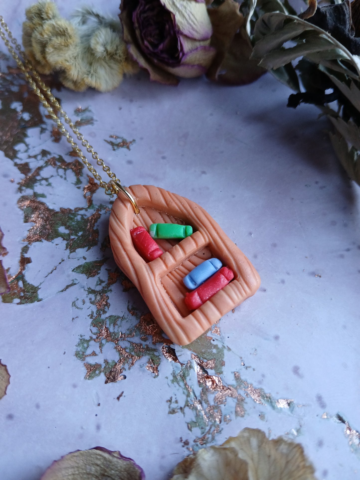 Book Shelf Necklace
