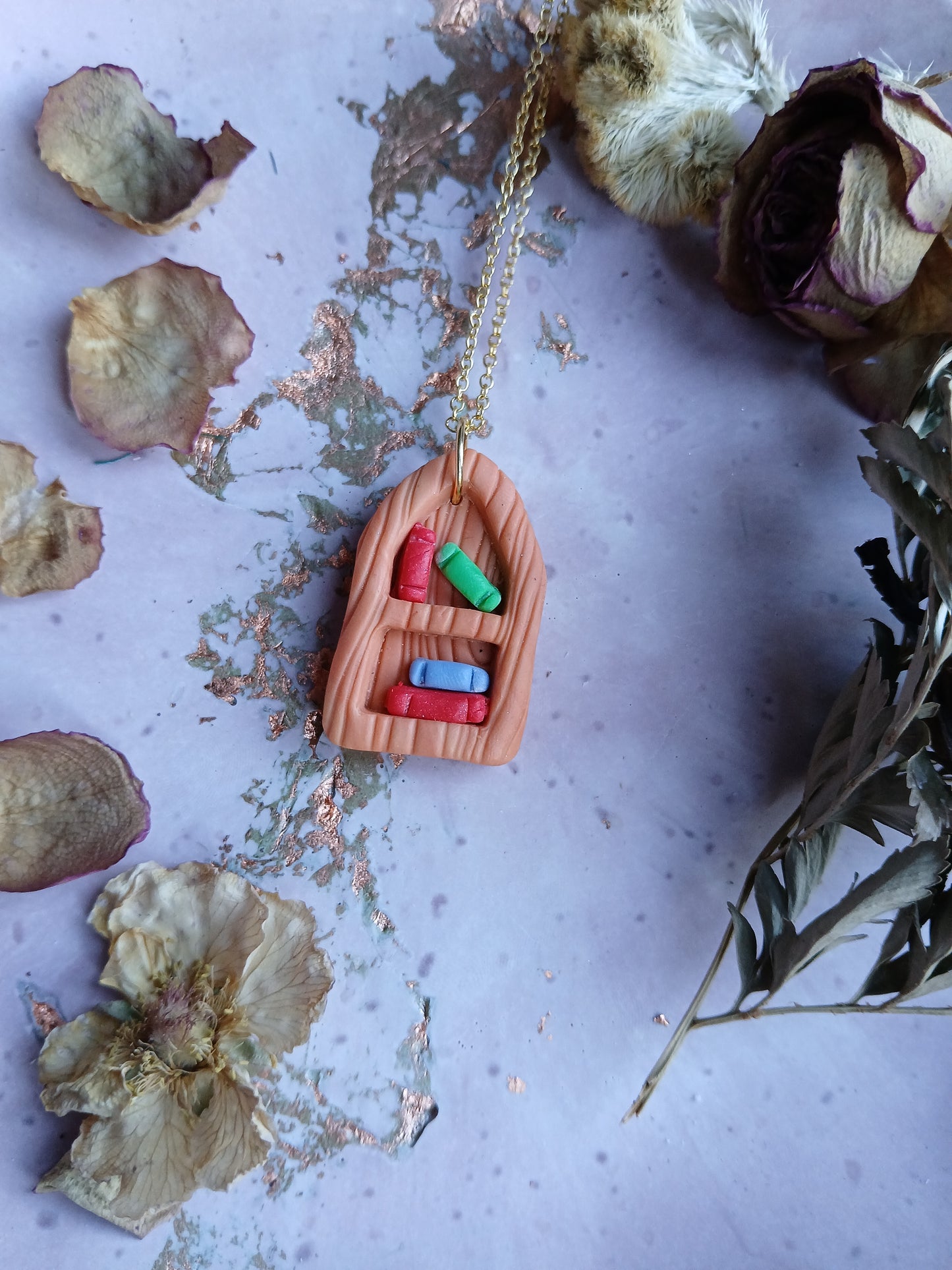 Book Shelf Necklace