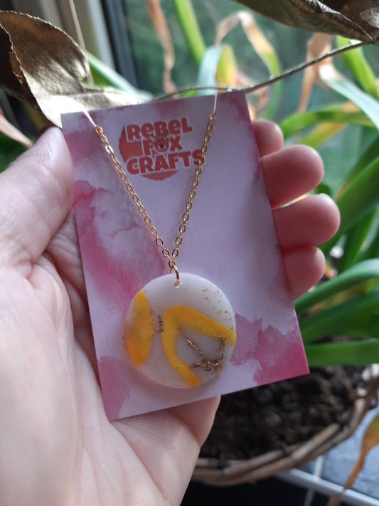 Lemonade Clay Necklace