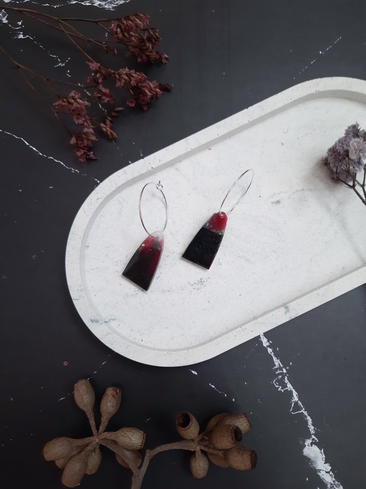 Abstract Resin Hoops