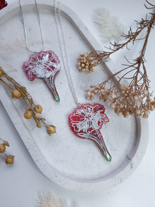 Resin Flower Necklace