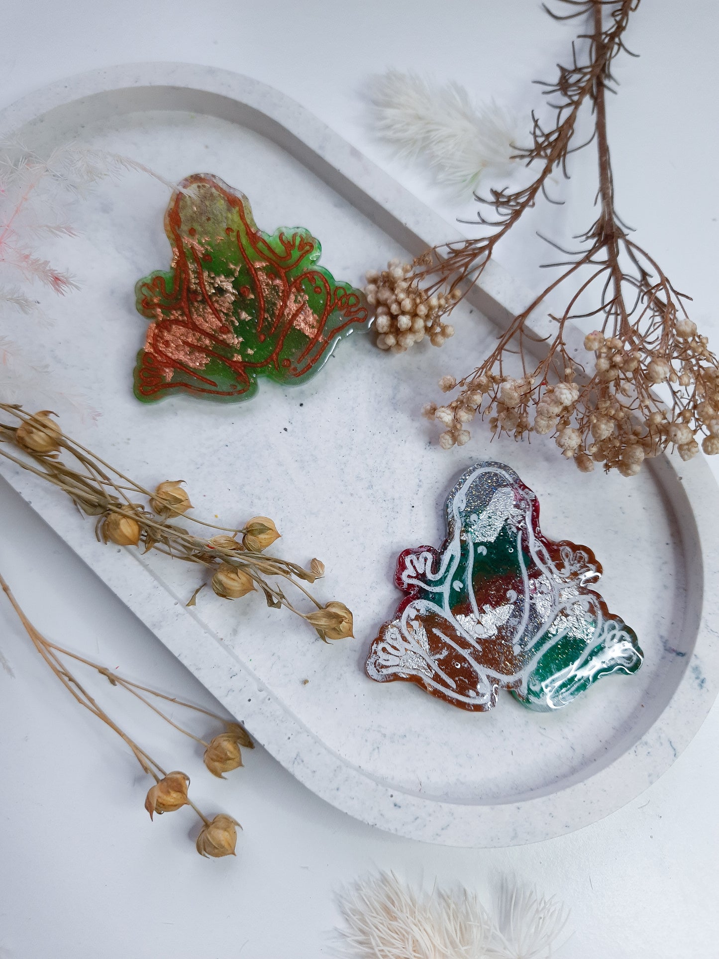 Toad Frog Resin Brooch