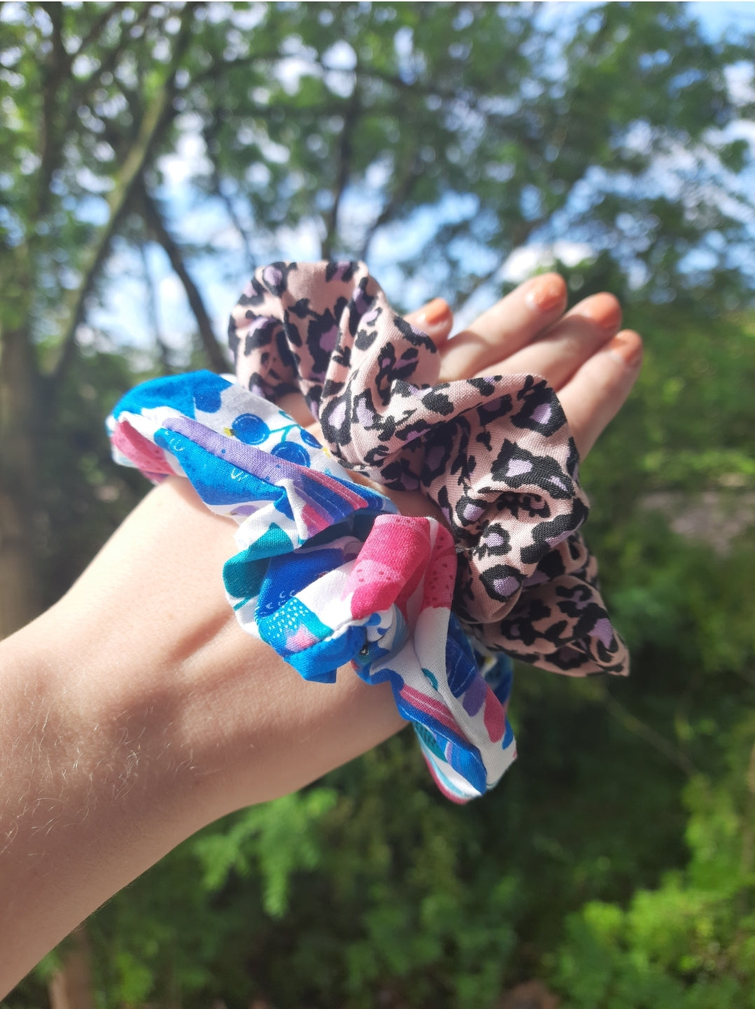 Tropical Handmade Small Scrunchie