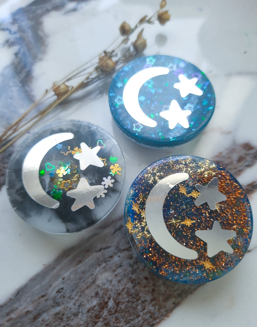 Celestial Resin Phone Grips