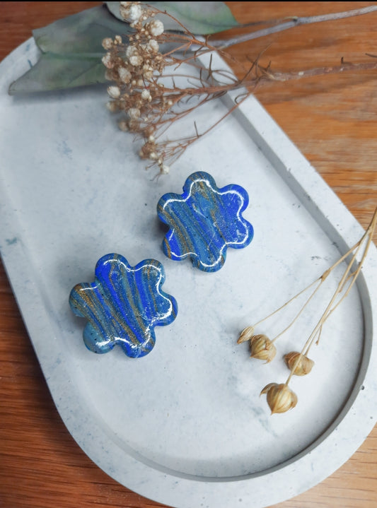 Florie Marble Polymer Clay Earrings