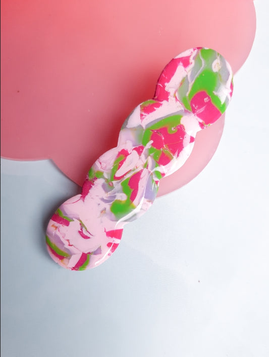 Spring Marble Pastel Hair Clip
