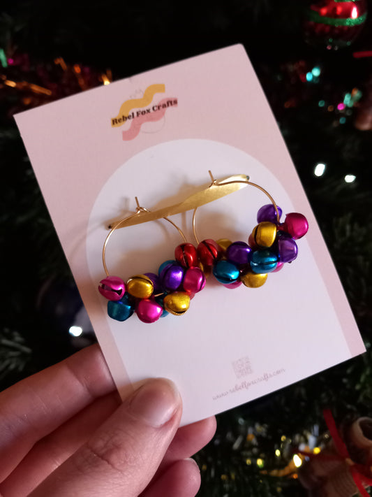 Jingle Jangle Jingle Bells Hoop Earring