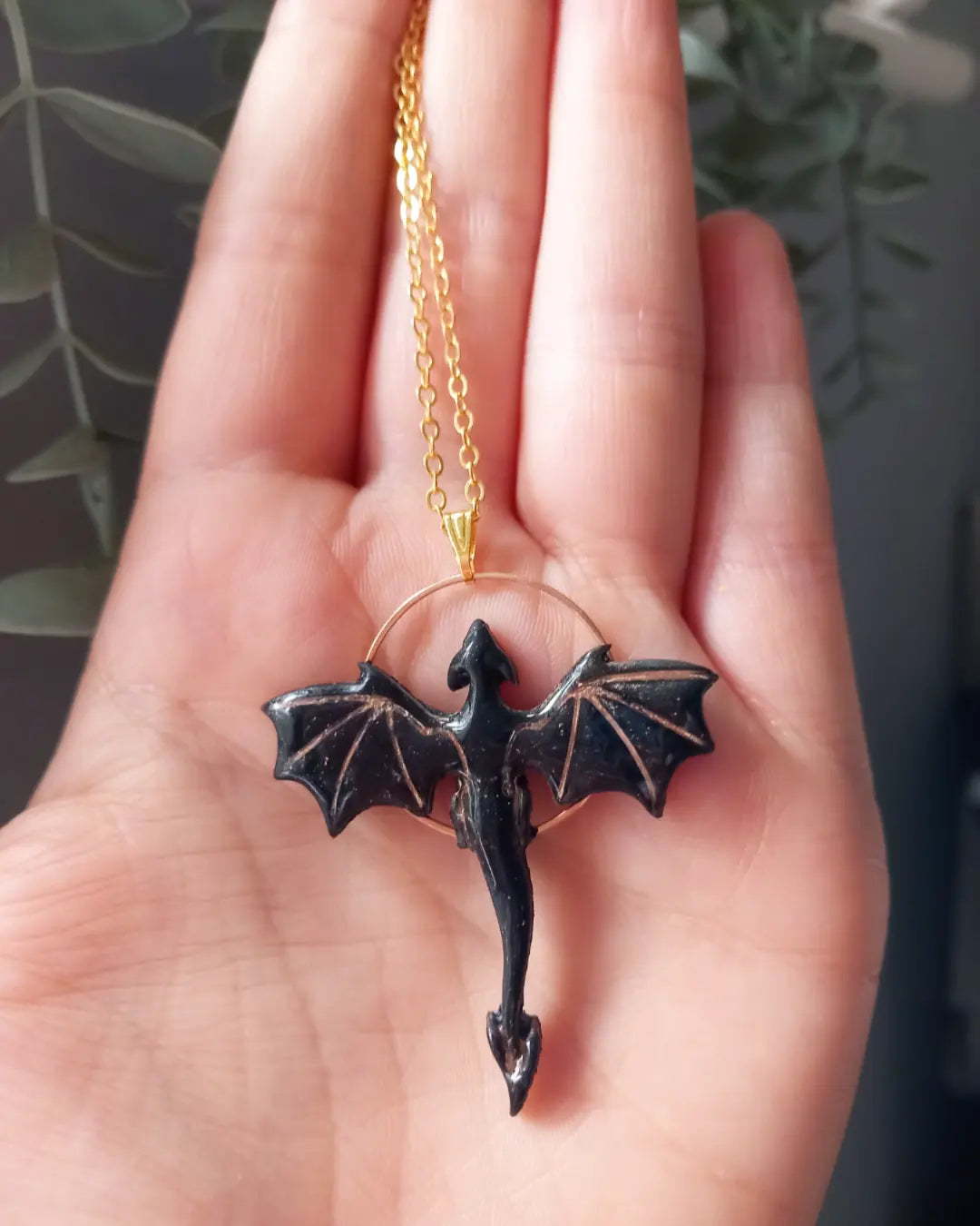 Fourth Wing Inspired Dragon Pendant