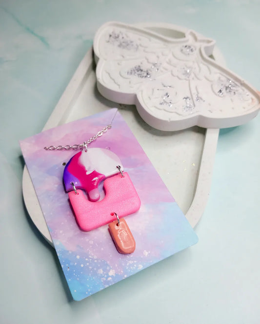 Ice Lolly Clay Necklace