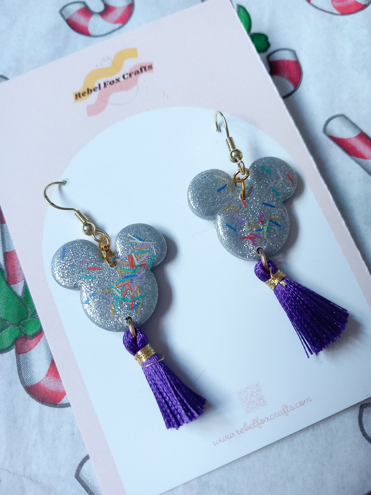 Magical Mouse Tassel Party Earrings