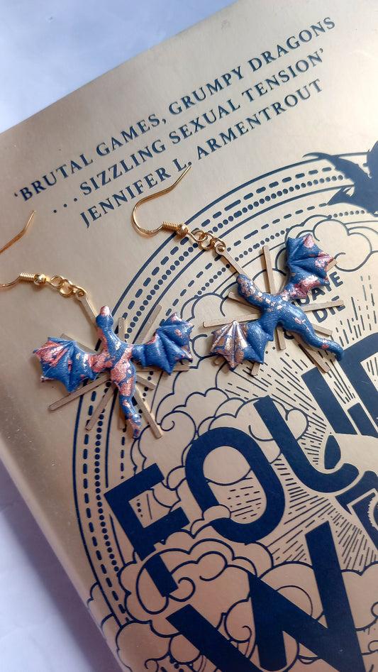 Fourth Wing Inspired Dragon Sunburst Earrings