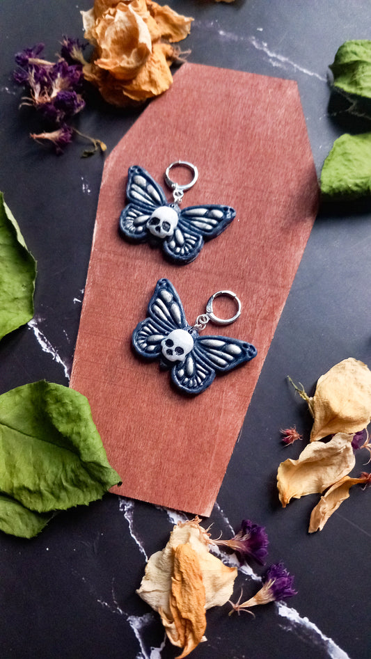 Death Moth Earrings