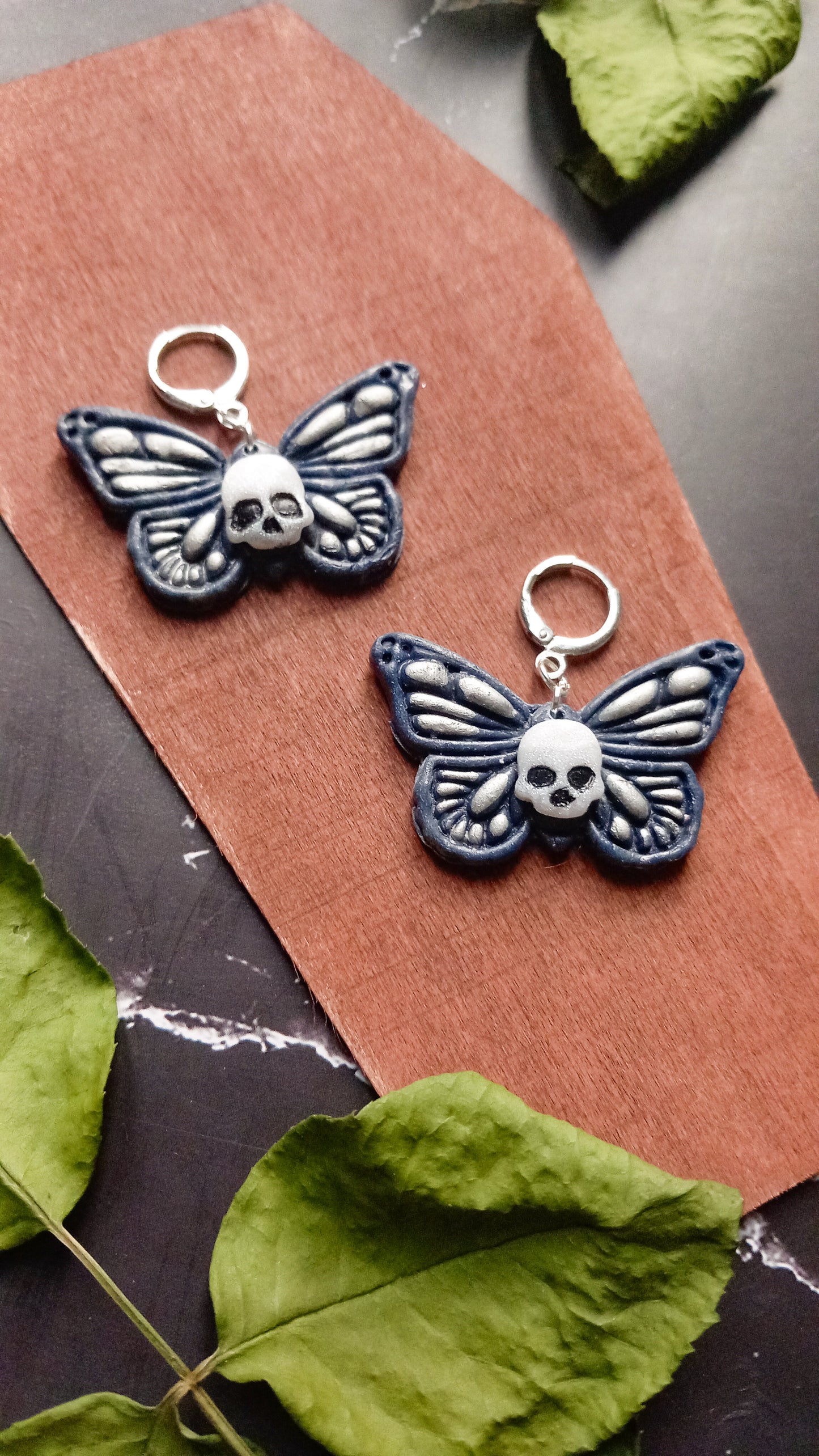 Death Moth Earrings