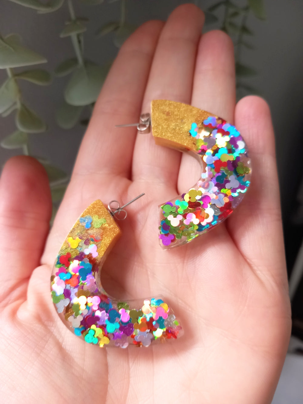 Magical Mouse Resin Hoops