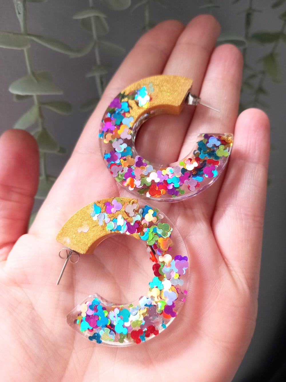 Magical Mouse Resin Hoops