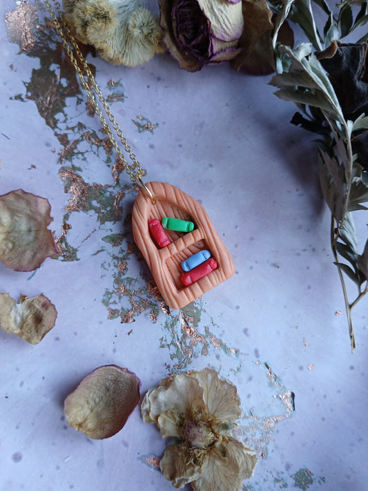 Book Shelf Necklace