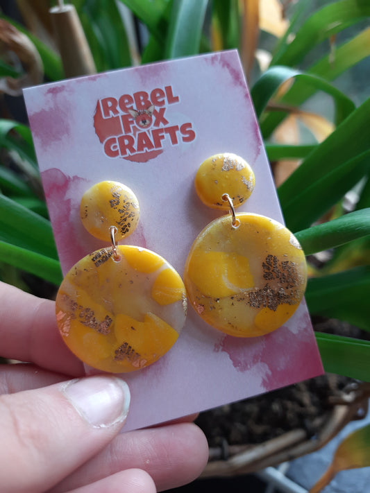 Lemonade Clay Dangles