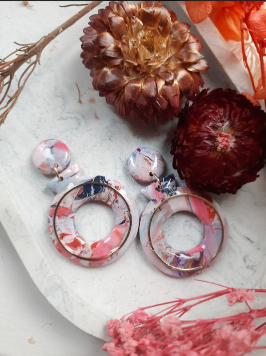 SADIE in Pink and Grey Marble